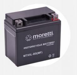 AKUMULATOR ŻEL MORETTI 5AH YTX5L-BS Gratis Świeca