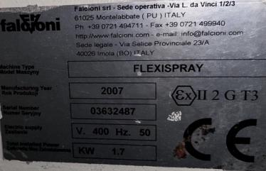 Automat lakierniczy CEFLA FalcIoni FLEXISPRAY