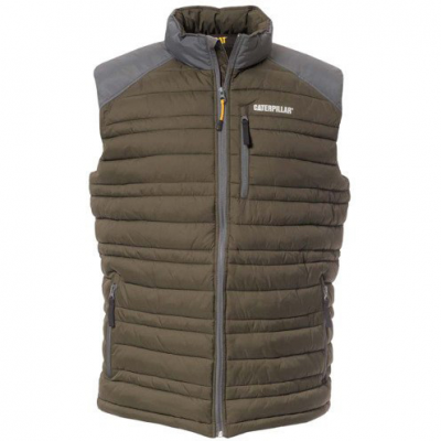 Bezrękawnik CAT APPAREL DEFENDER INSULATED VEST C1320012 ARMY MOSS