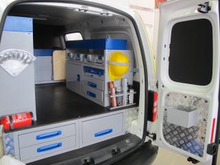 Citroen Berlingo, Opel Combo, Peugeot Partner ZABUDOWA DOSTAWCZAKA zabudowa