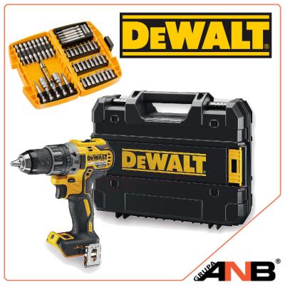 DCD791NT Wiertarko-wkrętarka DeWalt 18V + końcówki wkrętakowe 45 elem. DT71