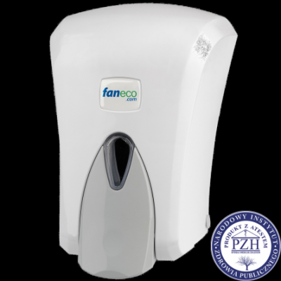 Dozownik do mydła w płynie Faneco POP 1 litr plastik biały