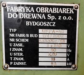 Frezarka profilowa pozioma FOD DFPA-40