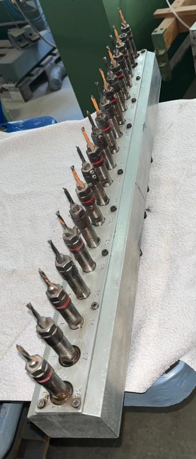 Głowice wiercąca 19 wrzecion