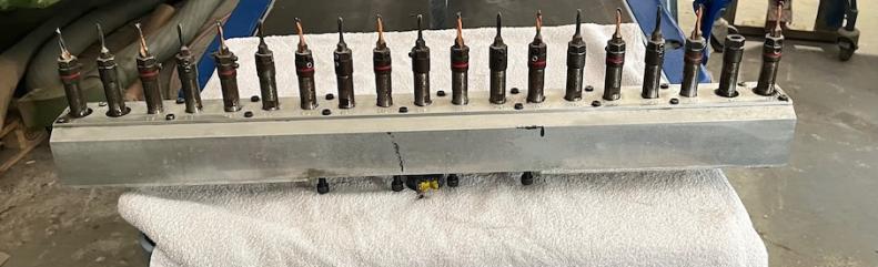 Głowice wiercąca 19 wrzecion