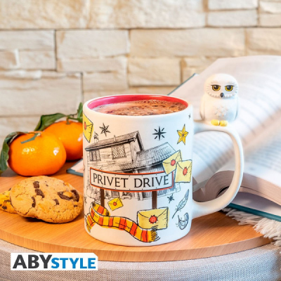 Harry Potter - Od Privet Drive do Hogwartu - potterowy kubek z Hedwigą Harr