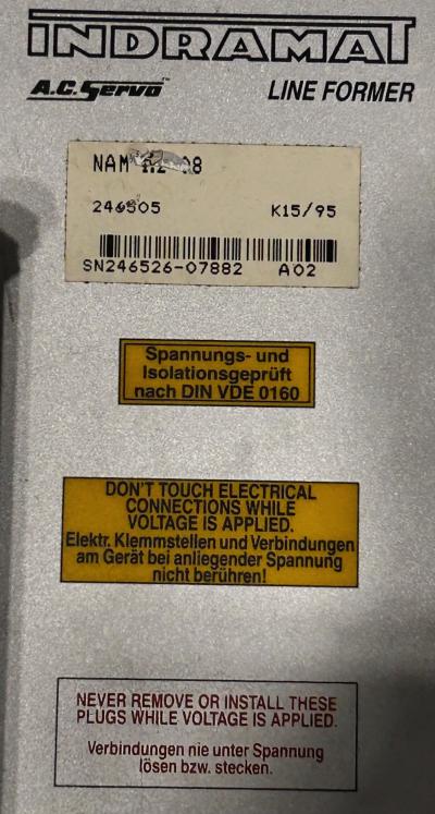 INDRAMAT A.C.Servo LINE FORMER NAM