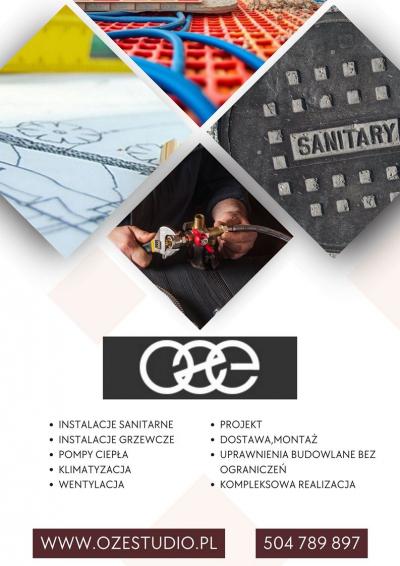 INSTALACJA KLIMATYZACJI OGRZEWANIE PODŁOGOWE POMPY CIEPŁA STUDIO PROJEKT