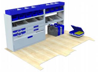 Kompletny zestaw zabudowy warsztatowej dostawczak