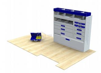 Kompletny zestaw zabudowy warsztatowej dostawczak