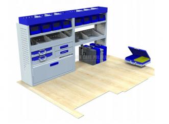 Kompletny zestaw zabudowy warsztatowej dostawczak