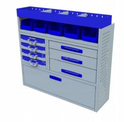 Kompletny zestaw zabudowy warsztatowej dostawczak