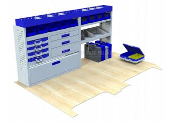 Kompletny zestaw zabudowy warsztatowej dostawczak