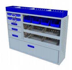 Kompletny zestaw zabudowy warsztatowej dostawczak