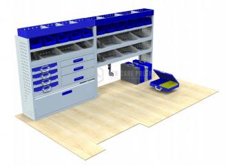 Kompletny zestaw zabudowy warsztatowej dostawczak