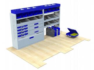 Kompletny zestaw zabudowy warsztatowej dostawczak