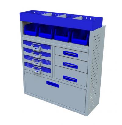 Kompletny zestaw zabudowy warsztatowej dostawczak