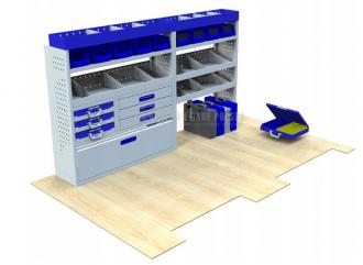 Kompletny zestaw zabudowy warsztatowej dostawczak