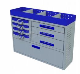 Kompletny zestaw zabudowy warsztatowej dostawczak