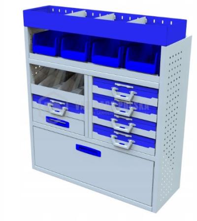 Kompletny zestaw zabudowy warsztatowej dostawczak