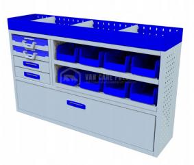 Kompletny zestaw zabudowy warsztatowej dostawczak