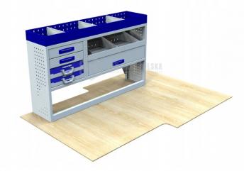 Kompletny zestaw zabudowy warsztatowej dostawczak