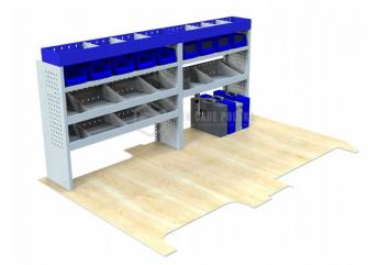 Kompletny zestaw zabudowy warsztatowej dostawczak