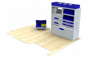 Kompletny zestaw zabudowy warsztatowej dostawczak