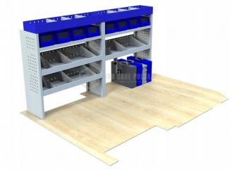 Kompletny zestaw zabudowy warsztatowej dostawczak