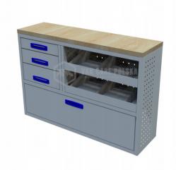 Kompletny zestaw zabudowy warsztatowej dostawczak