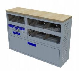 Kompletny zestaw zabudowy warsztatowej dostawczak