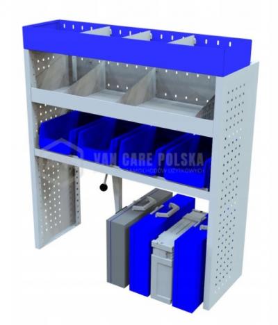 Kompletny zestaw zabudowy warsztatowej dostawczak