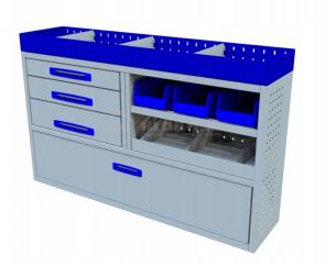 Kompletny zestaw zabudowy warsztatowej dostawczak