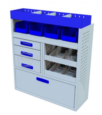 Kompletny zestaw zabudowy warsztatowej dostawczak