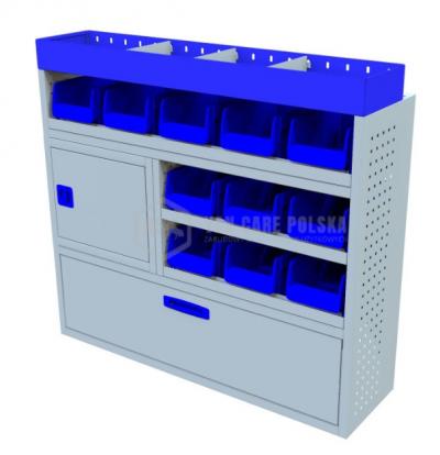 Kompletny zestaw zabudowy warsztatowej dostawczak