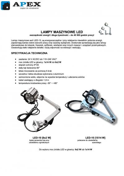 Lampa oświetleniowa 24V do tokarki TUJ-50 tel. 601273528