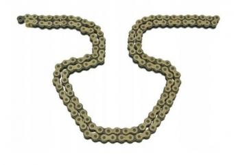 Łańcuch MRF/PITBIKE złoty KMC 428(108L) Ze spinką