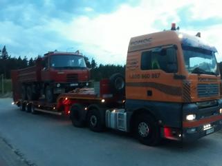 Laweta,transport maszyn budowlanych, rolniczych, koparek, niskopodwoziowe