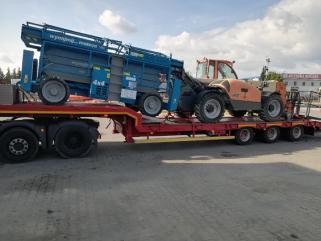 Laweta,transport maszyn budowlanych, rolniczych, koparek, niskopodwoziowe