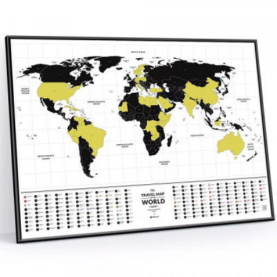 Mapa Zdrapka - Travel Map GLOW World