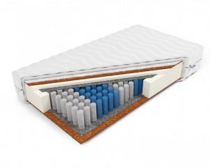 Materac kieszeniowy pocket kokos i owcza wełna Hebe H3