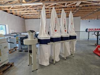 Odciąg do wiórów FM 470, 4 workowy, wyciąg trocin, odpylacz