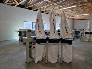 Odciag do wiórów trocin, odpylacz, wyciąg trocin