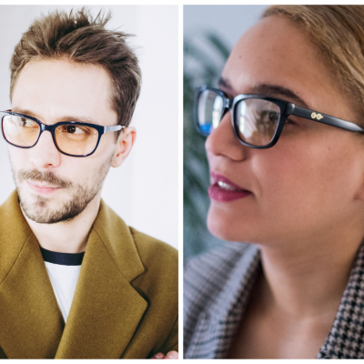 Okulary blokujące niebieskie światło czarne