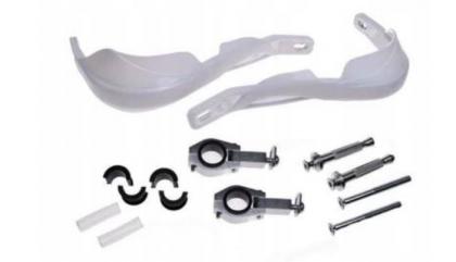 Osłony dłoni Handbary Leoshi cross enduro białe