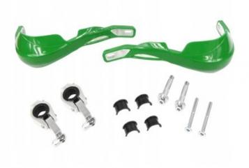 Osłony dłoni Handbary Leoshi cross enduro zielone