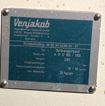 Podajnik taśmowy VENJAKOB 4000 mm