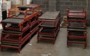 Podajniki rolkowe szer. 600 mm na metry bieżące