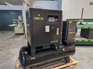 Sprężarka Śrubowa 5,5 kw 500l, osuszacz falownik VIBER AIR INV5,5-500 NOWA
