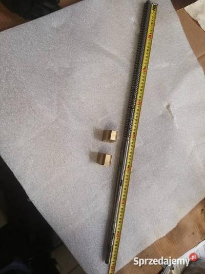 Śruba poprzeczna z nakrętkami L=780mm do tokarki Janus